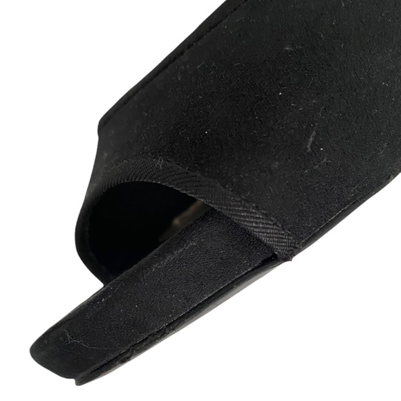 ZARA Metallic Detailed Faux Suede Heeled Sandal - Picture 6 of 8